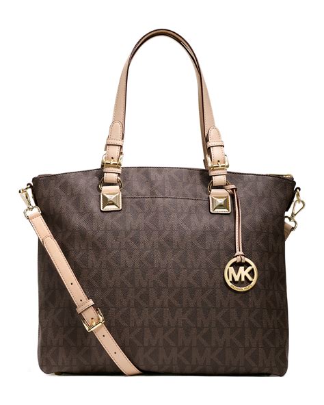 michael michael kors jet set multifunction satchel brown